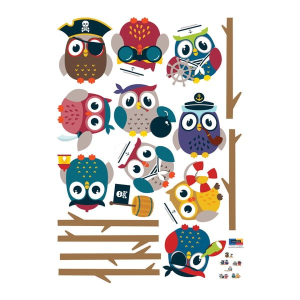 Sada samolepiek Ambiance Owls-image-2