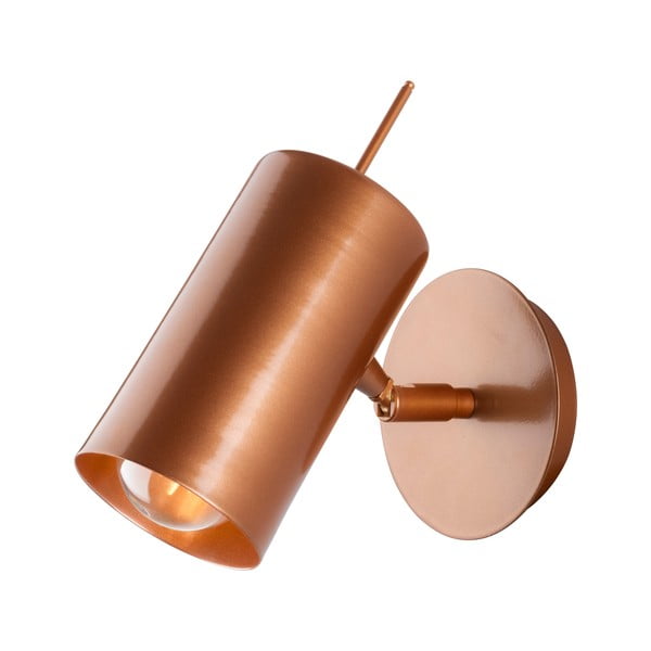Nástenné svietidlo v medenej farbe Squid Lighting Geo, výška 16 cm