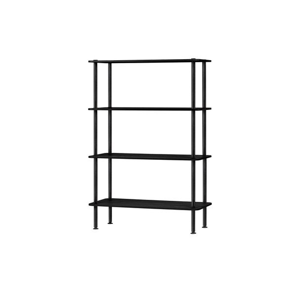 Čierny regál v dekore duba 80x127x35 cm Teidi – noo.ma