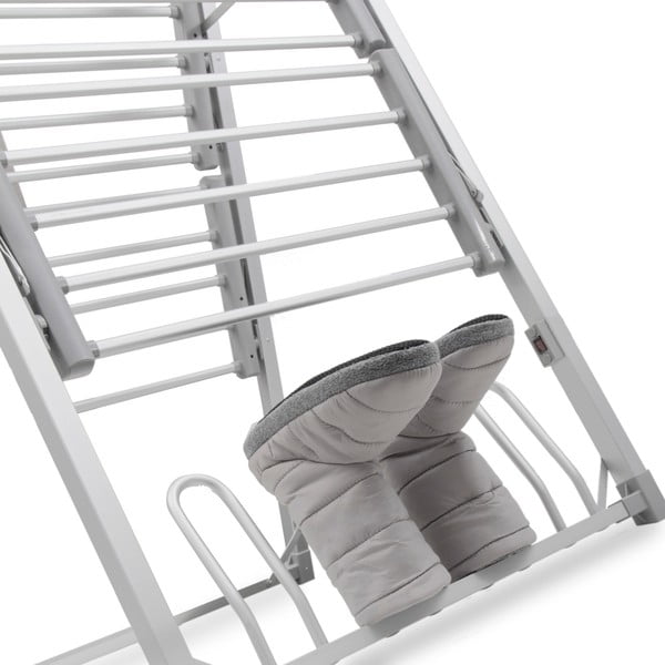 Sivý skladací elektrický stojan na prádlo InnovaGoods Clothes Airer-image-3