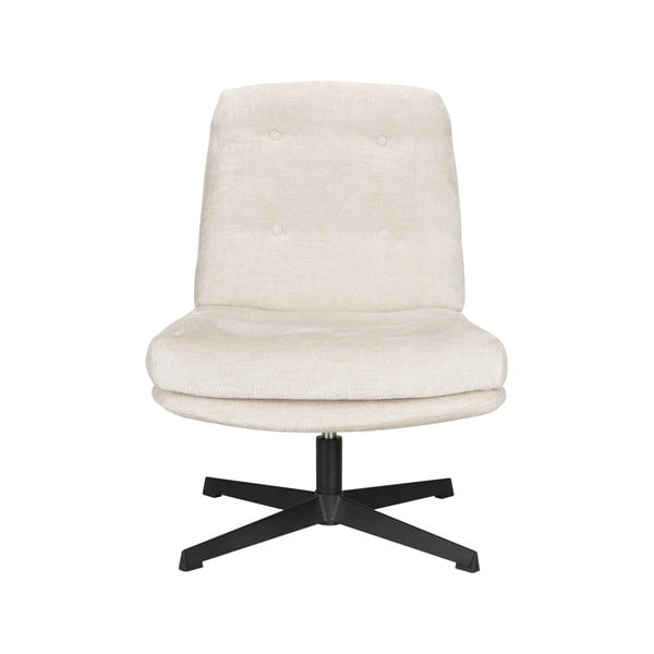 Krémové otočné kreslo Kai – White Label-image-1