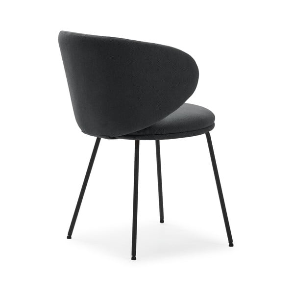 Tmavosivé čalúnené jedálenské kreslá v súprave 2 ks Rush – Marckeric-image-4