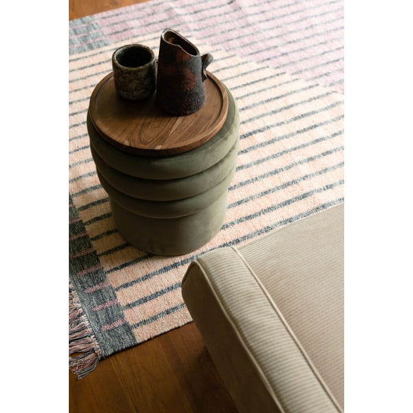 Ružový/broskyňový bavlnený koberec 160x230 cm Hampton – Dutchbone-image-2