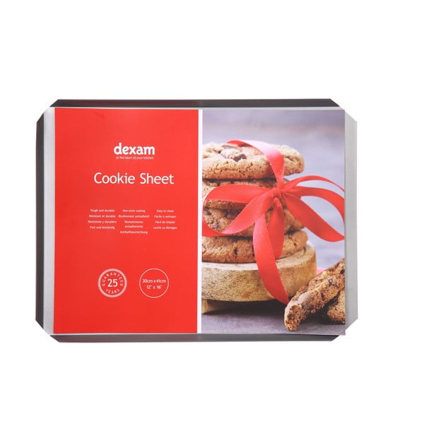 Plech na pečenie sušienok s nepriľnavým povrchom Dexam Cookie Sheet, 30 × 41 cm
