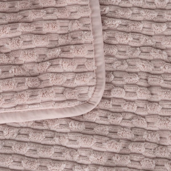 Ružový prešívaný pléd 180x260 cm – Ixia-image-1