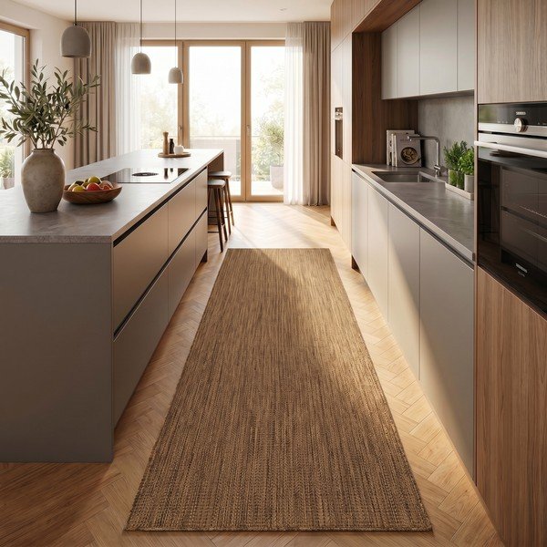 Hnedý vnútorný a vonkajší behúň 80x250 cm Mira 1450 – Ayyildiz Carpets-image-1