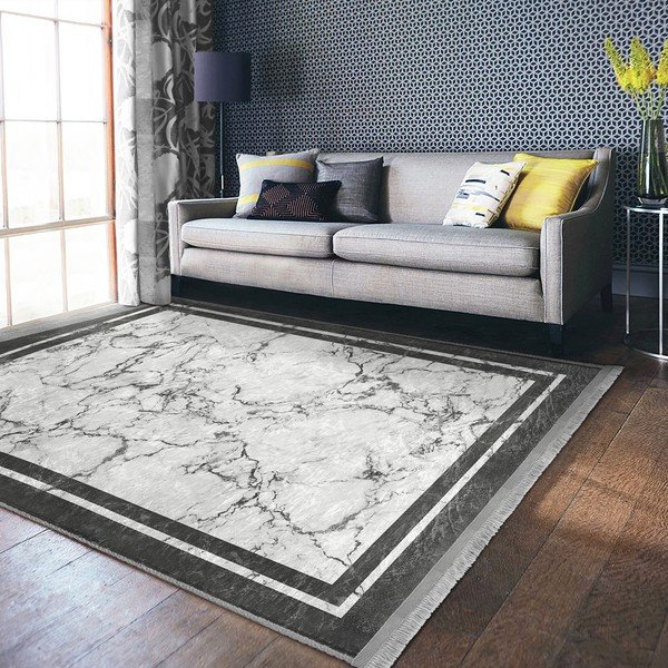 Bielo-sivý koberec 120x180 cm - Mila Home-image-1