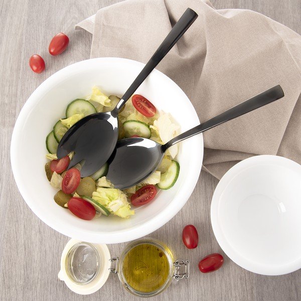 Šalátový príbor z nehrdzavejúcej ocele Black – Orion-image-2