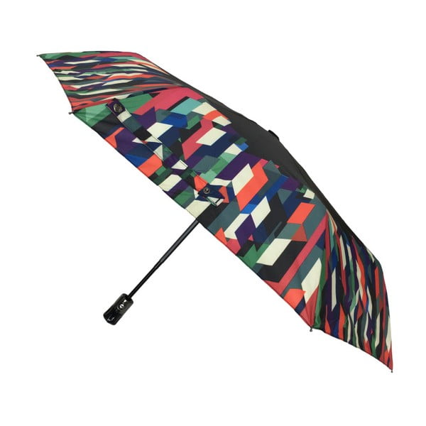 Čierny skladací dáždnik Spectrum, ⌀ 90 cm