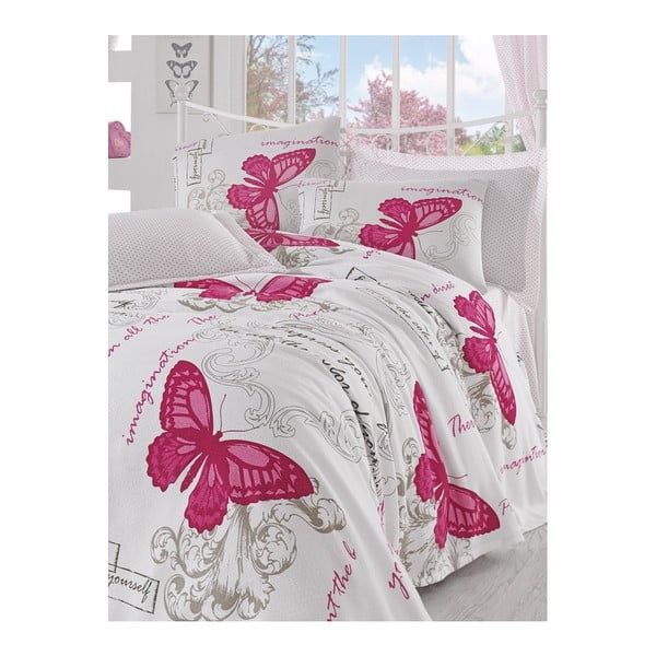 Set obliečky, plédu cez posteľ a 2 obliečok na vankúš Cocona, 200 × 235 cm