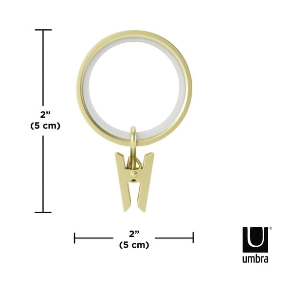 Krúžky na záclony so žabkou v súprave 7 ks Cappa – Umbra-image-4