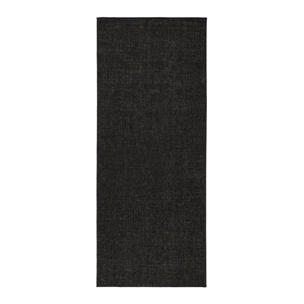 Čierny obojstranný koberec Bougari Miami, 80 × 350 cm