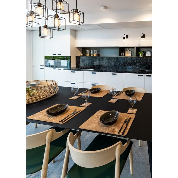 Korkové podtácky v prírodnej farbe v súprave 4 ks Querco – ZicZac-image-2