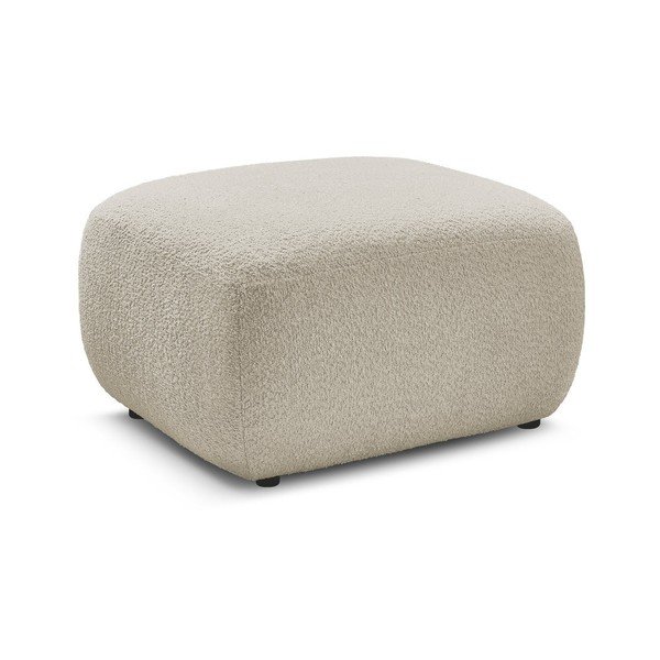 Béžová podnožka z textílie buklé Montaigne – Bobochic Paris-image-2