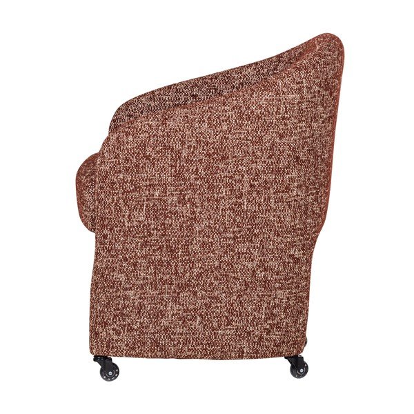 Čalúnená kancelárska stolička v terakotovej farbe Cordo – WOOOD-image-3