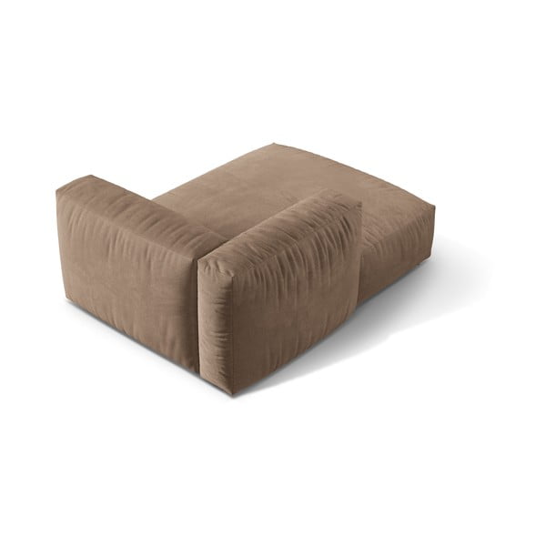 Svetlohnedý zamatový modul pohovky (ľavý roh) Martina – Micadoni -image-2