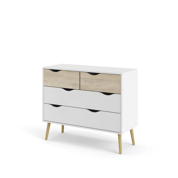 Biela komoda Tvilum Oslo, 99 x 82 cm-image-4