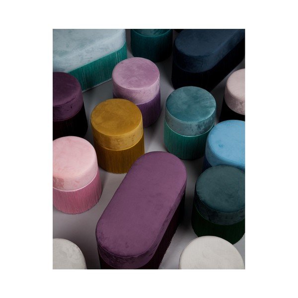 Puf so zamatovým poťahom Velvet Atelier-image-2
