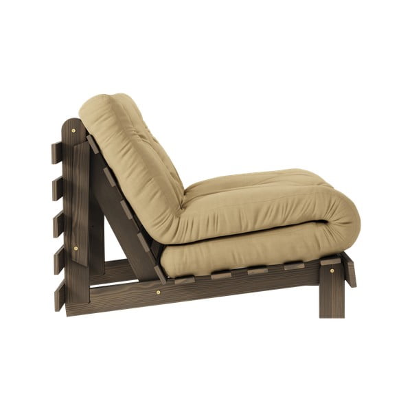 Kreslo v béžovohorčicovej farbe Roots – Karup Design-image-3