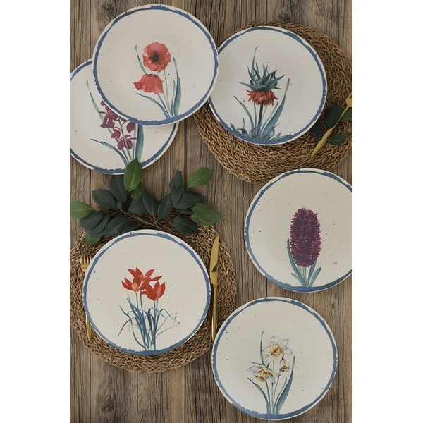 Súprava 6 keramických servírovacích tanierov My Ceramic, ø 25 cm-image-2