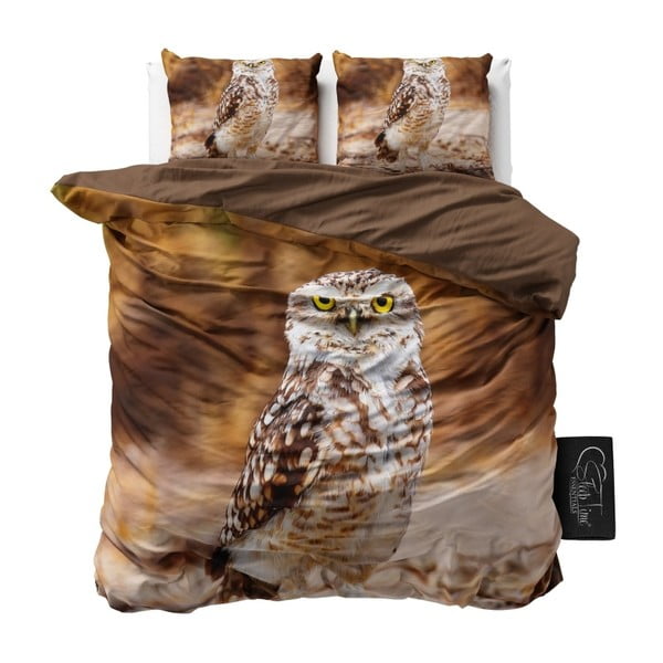 Obliečky z mikroperkálu Sleeptime Autumn Owl, 240 x 220 cm
