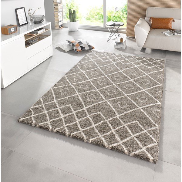 Hnedý koberec Mint Rugs Draw, 200 × 290 cm-image-1
