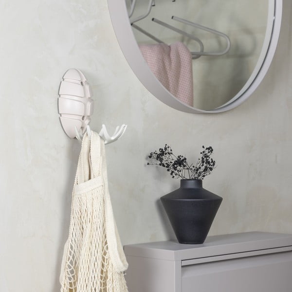 Biely/v lesklej striebornej farbe nástenný plastový háčik Bug – Spinder Design-image-2