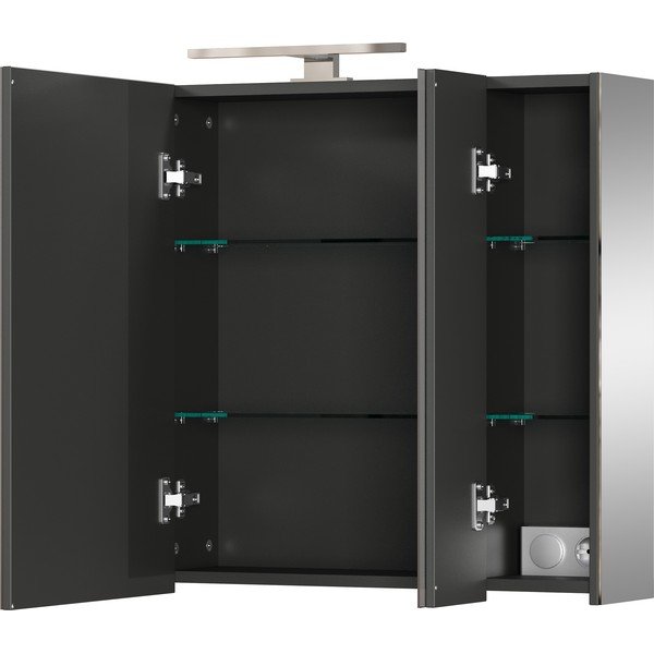 Sivá kúpeľňová skrinka 80x71 cm – Germania-image-3