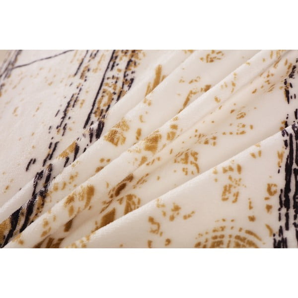 Čierne/krémovobiele mikroplyšové obliečky na jednolôžko 140x200 cm Enrico – My House-image-4