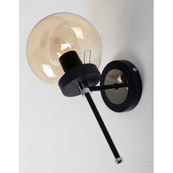 Okrovožlto-čierne nástenné svietidlo ø 15 cm Tokyo – Squid Lighting-image-1