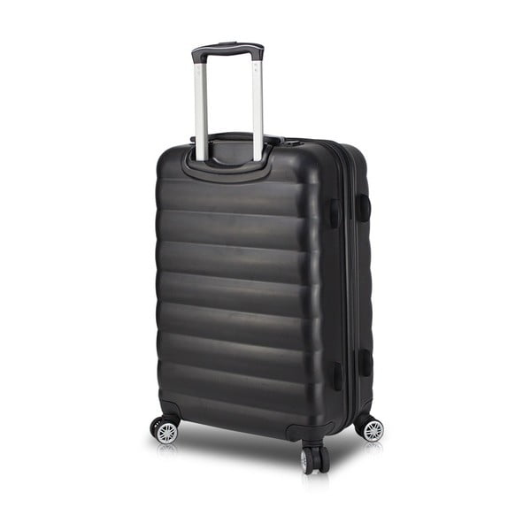 Čierny cestovný kufor na kolieskach s USB portom My Valice COLORS RESSNO Pilot Suitcase