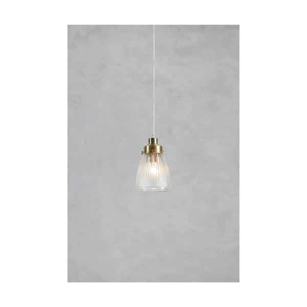 Závesné svietidlo v mosadznej farbe so skleneným tienidlom ø 11 cm Bellis – Markslöjd-image-4