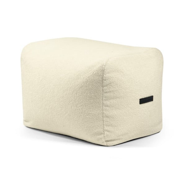 Krémový sedací vak z textílie buklé Plus 70 Lounge – SLOWDOWN