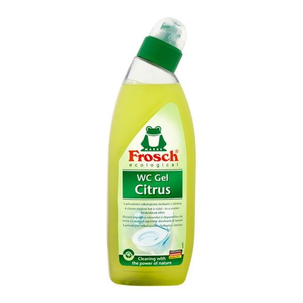Gél na toalety s vôňou citrónu Frosch, 750 ml