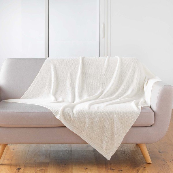 Pletená deka 125x150 cm Tricotine – douceur d'intérieur-image-1
