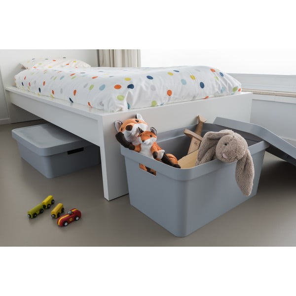 Sivý úložný box s vekom Curver Infinity, 45 l-image-1