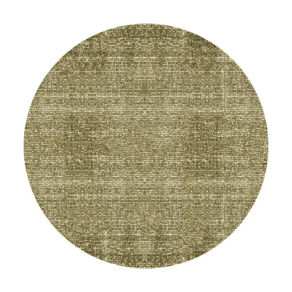 Zelený bavlnený koberec PT LIVING Washed, Ø 150 cm