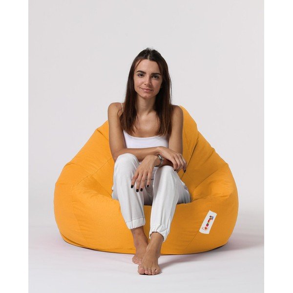 Žltý záhradný sedací vak Premium XXL – Floriane Garden-image-1