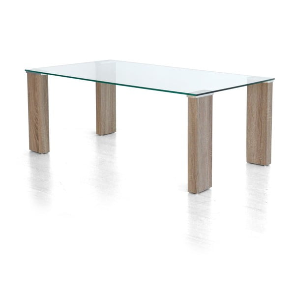 Jedálenský stôl s nohami z brezového dreva Evergreen House Tower, dĺžka 110 cm