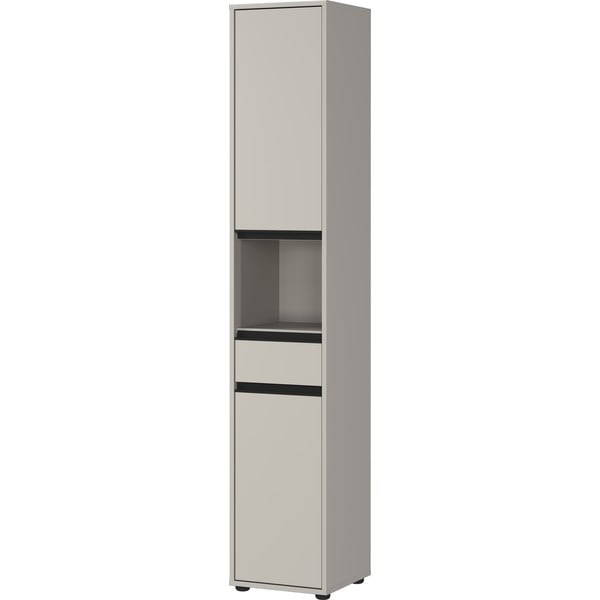 Sivá vysoká úzka kúpeľňová skrinka 33x181 cm Lemont – Germania-image-2