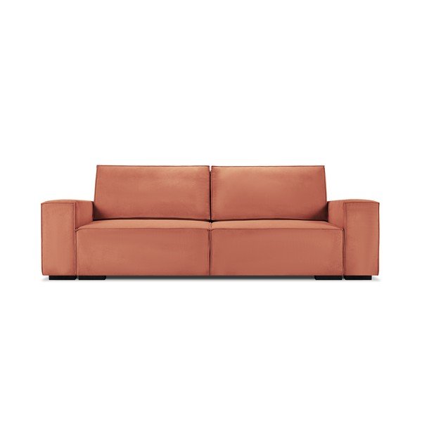 Ružová menčestrová rozkladacia pohovka Mazzini Sofas Azalea-image-2