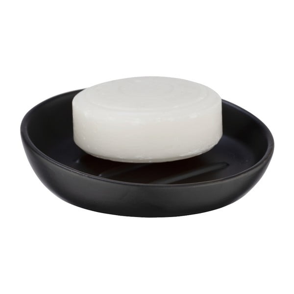 Čierna keramická nádoba na mydlo Wenko Badi