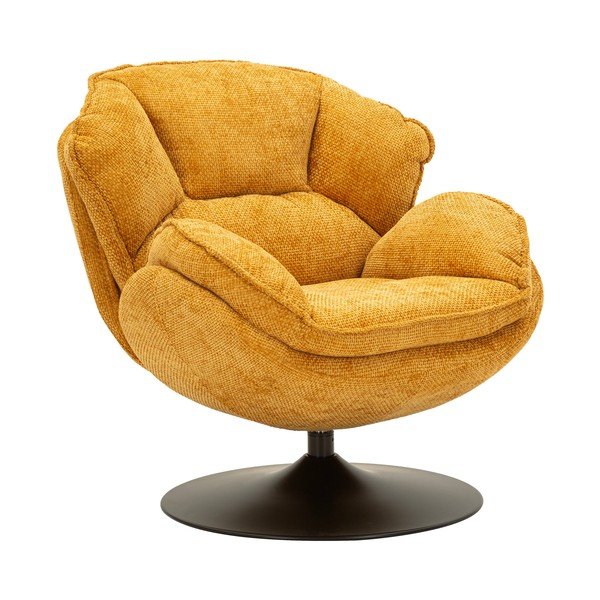 Otočné kreslo v horčicovej farbe Retro Style – Mauro Ferretti