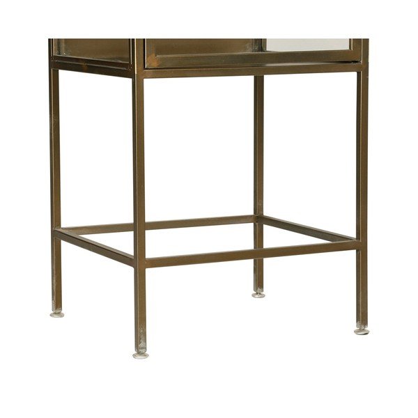 Kovová vitrína v zlatej farbe 47,5x170 cm Dagenham - Côté Table-image-4