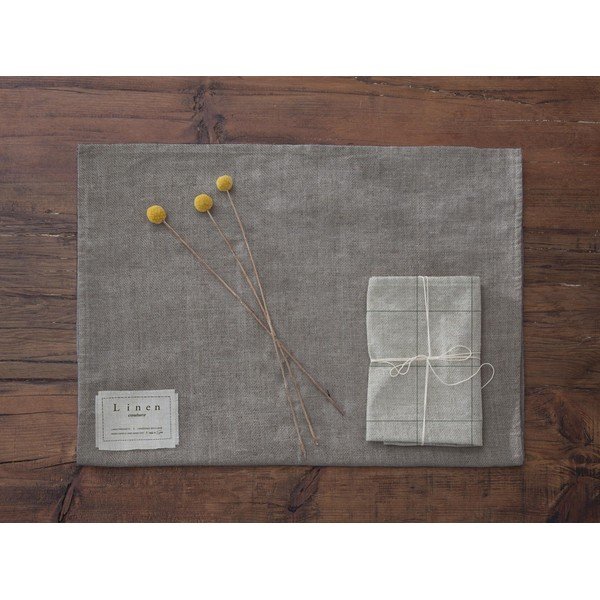 Súprava 4 látkových obrúskov s prímesou ľanu Really Nice Things Green Lines, 43 x 43 cm-image-3