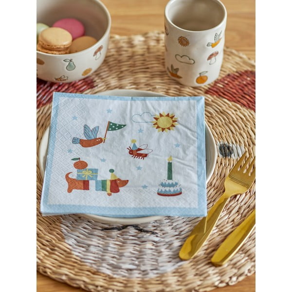 Papierové obrúsky v súprave 20 ks Charlie – Bloomingville Mini-image-2