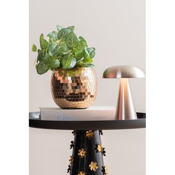 LED stmievateľná stolová lampa v zlatej farbe s kovovým tienidlom (výška 20,5 cm) Rachel – Leitmotiv-image-3