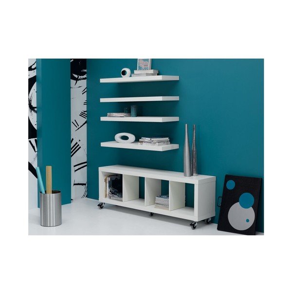 Biela polica TemaHome Balda, dĺžka 107 cm-image-1