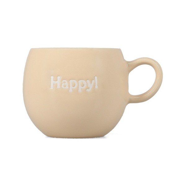 Béžový kameninový hrnček 420 ml Muggies – Salt&Pepper