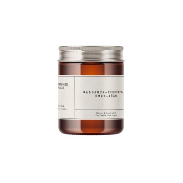 Vonná sójová sviečka doba horenia 40 h #21 Galbanum, Pine, Leather – Perfumed Prague-image-4
